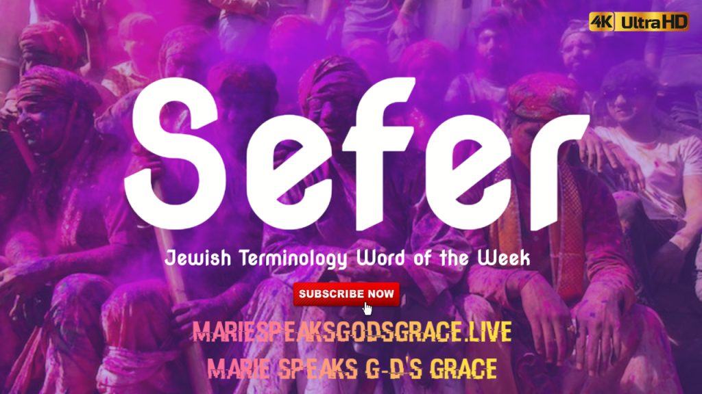 This Week’s Jewish Terminology Word is:&nbsp;sefer