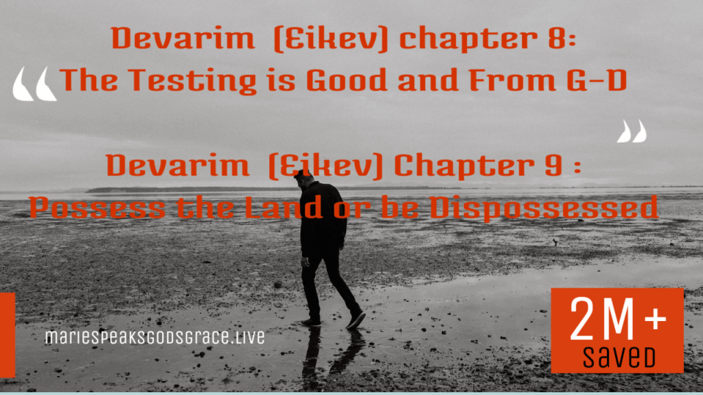 Devarim: Chapter 8- The Testing is Good and From G-D  &         Chapter 9- Possess the Land or be&nbsp;Dispossessed