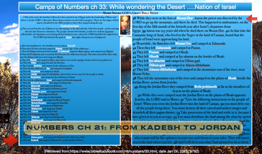 Numbers ch 21: From Kadesh to Jordan.. and the beat goes&nbsp;on