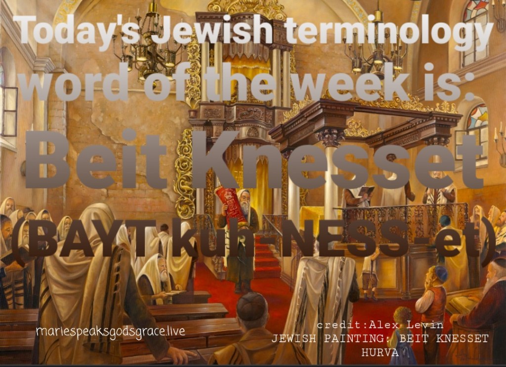 This week’s Jewish terminology word is: Beit&nbsp;Knesset